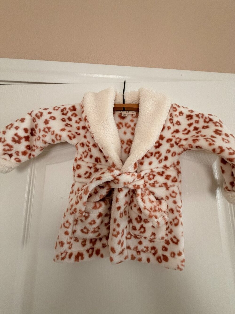 NWOT - Jessica Simpson Animal Print Infant Bathrobe - Size 0-9 Months